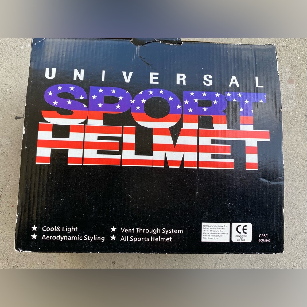 BRAND NEW!!!UNIVERSAL SPORT Silver HELMET